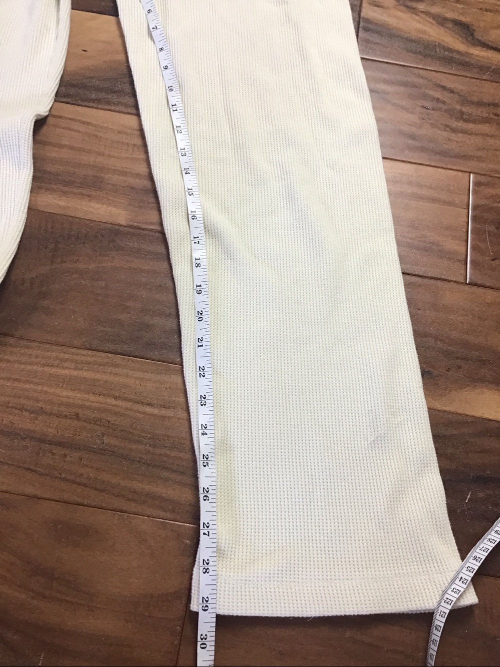 SKlMS WAFFLE LOOSE PANT Cream Size Large - Picture 10 of 11
